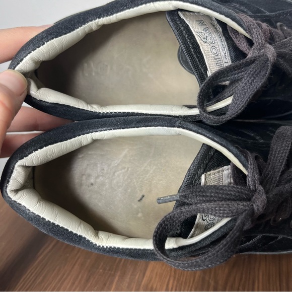 Hogan Interactive Back Suede Lace Up Low Top Sneakers Size 8/8.5 Made in Italy
